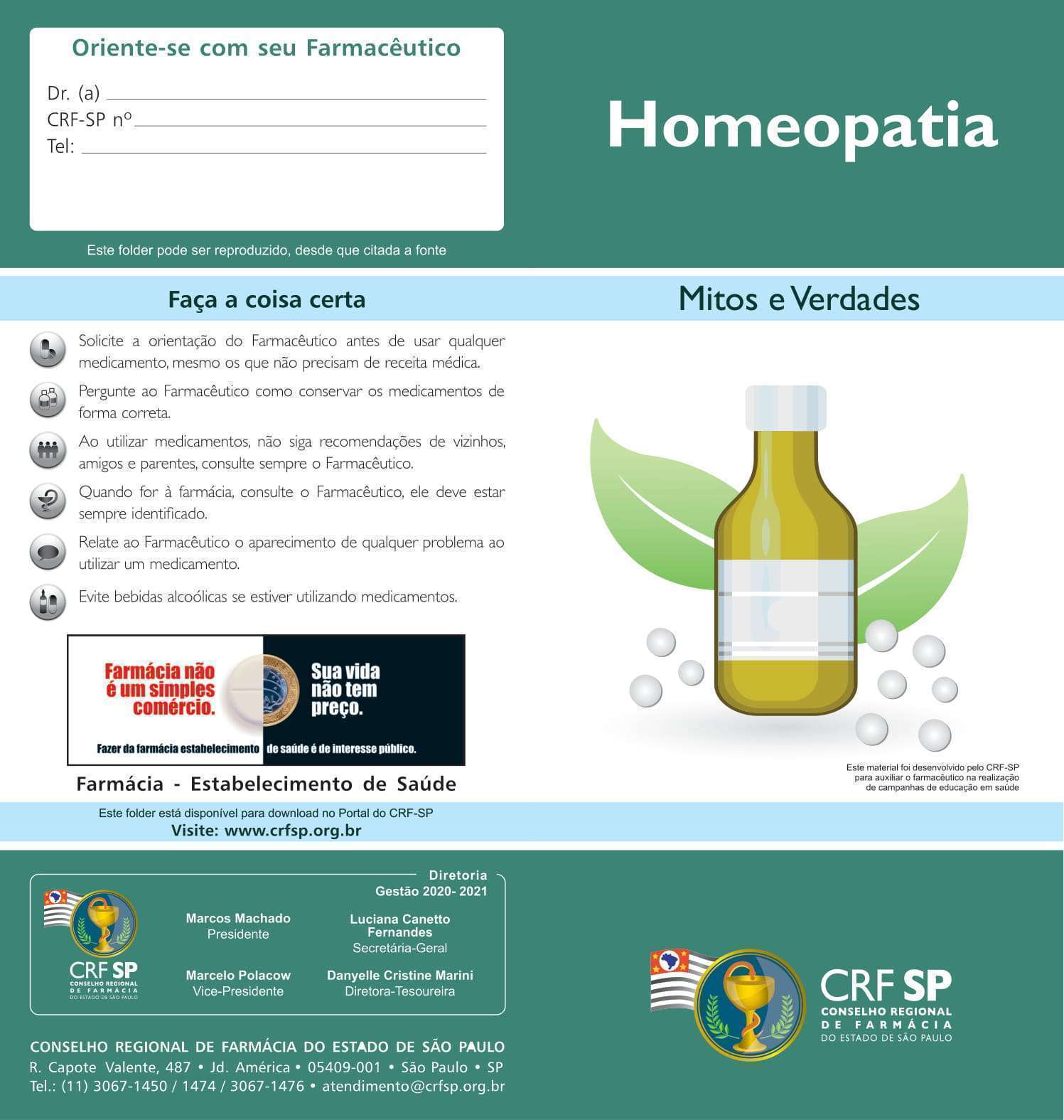 imagem da notícia Folder sobre Homeopatia