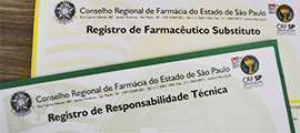 Registro de Responsabilidade Técnica (RRT) e Registro de Farmacêutico Substituto (RFS) devem ser renovados até 31/03