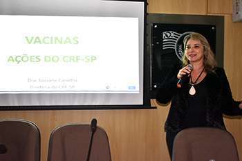 Dra. Luciana Canetto, secretária-geral do CRF-SP falou sobre as ações do CRF-SP em favor da vacinação nas farmácias 