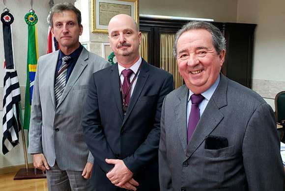 Antonio Bento de Melo (diretor do Departamento de Supervisão de Fiscalização - DSF I); Alexandre Teixeira Carsola (diretor do DSF II); e Sérgio Siqueira Rossi (diretor-geral)