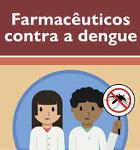 Folder para a população sobre as diferenças entre dengue, covid e gripe