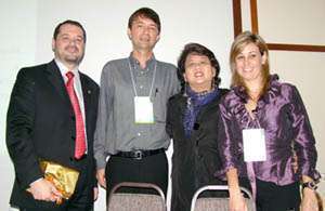 Dr. Pedro Menegasso, dr. Clóvis Vervloet, dra. Margarete Kishi e a dra. Gilsiane Zunino