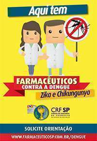Cartaz Aprovado Farmacuticos contra dengue
