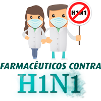 Logotipo da campanha Farmacêuticos Contra H1N1