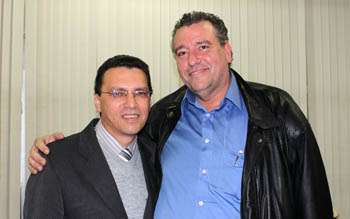 Diretor regional dr. Marcos Machado e o prefeito de Santo André Aidan Ravin (PTB)