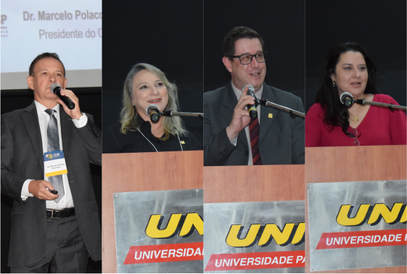Dr. Marcelo Polacow, Dra. Luciana Canetto, Dr. Adriano Falvo e Dra. Danyelle Marini